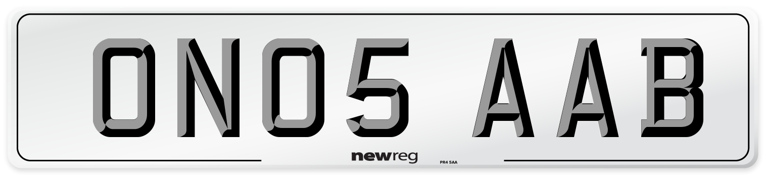 ON05 AAB Number Plate from New Reg